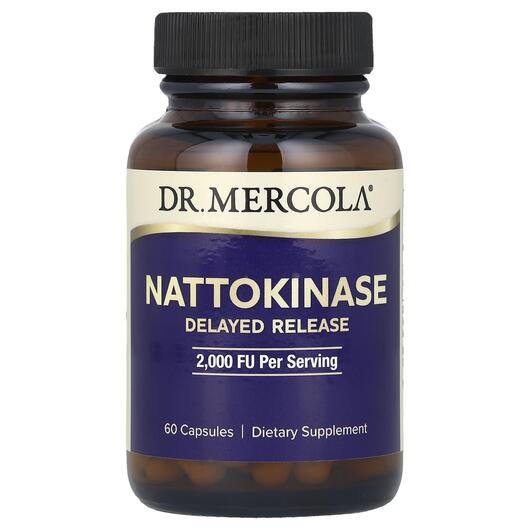 Основне фото товара Dr. Mercola, Nattokinase 2000 FU, Наттокіназа, 60 капсул