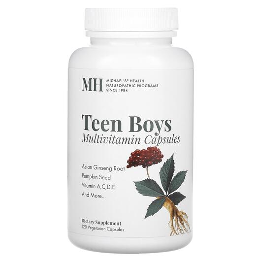 Основне фото товара MH, Teen Boys Multivitamin, Вітаміни для підлітків, 120 капсул