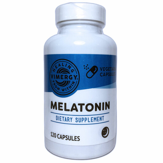 Основне фото товара Vimergy, Melatonin, Мелатонін, 120 капсул