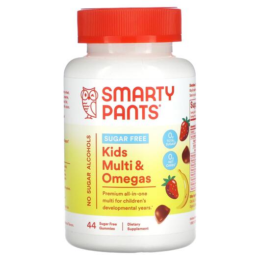 Основне фото товара Kids Multi & Omegas Sugar Free Strawberry, Вітаміни для дітей