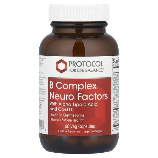 Основне фото товара B Complex Neuro Factors, B-комплекс, 60 капсул