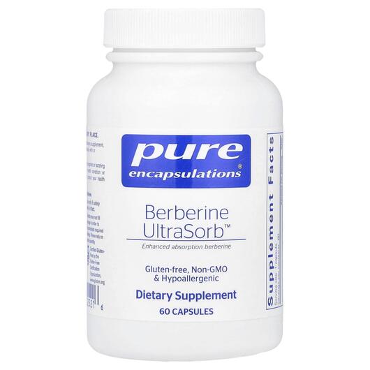 Основне фото товара Pure Encapsulations, Berberine UltraSorb, Берберин, 60 капсул
