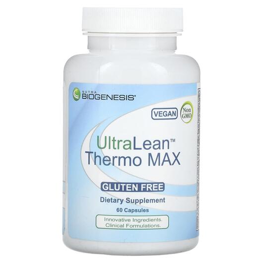 Основне фото товара Nutra BioGenesis, UltraLean Thermo MAX, Жироспалювачі, 60 капсул