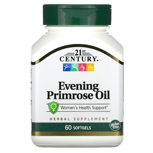 Основне фото товара Evening Primrose Oil, Масло примули вечірньої, 60 капсул