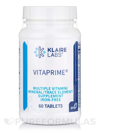 Основне фото товара Klaire Labs, VitaPrime Iron-Free, Залізо, 60 таблеток
