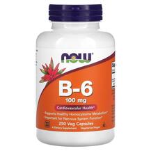 Вітамін B6 100 мг B-6 100 mg NOW 250 капсул Вітамін B6 100 мг B-6 100 mg NOW 250 капсул