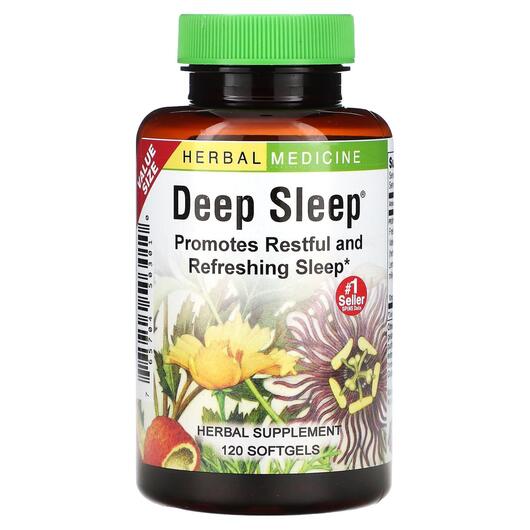 Основне фото товара Herbs Etc., Deep Sleep, Підтримка сну, 120 капсул