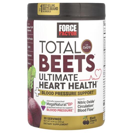 Основное фото товара Force Factor, Красная свекла, Total Beets Ultimate, 255 г