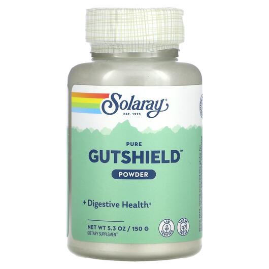 Основне фото товара Solaray, Pure GutShield Powder, Підтримка кишківника, 150 г