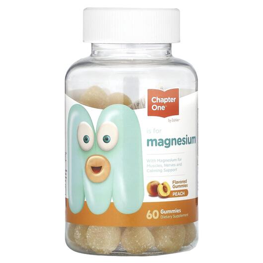 Основне фото товара Chapter One, M is for Magnesium Peach, Магній, 60 таблеток