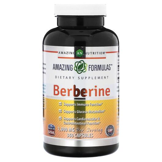 Основне фото товара Amazing Nutrition, Berberine 1000 mg, Берберин, 360 капсул