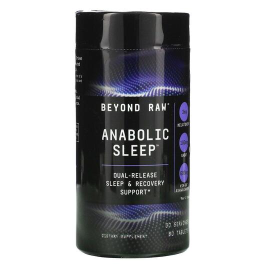 Основне фото товара GNC, Beyond Raw Anabolic Sleep, Підтримка сну, 60 таблеток