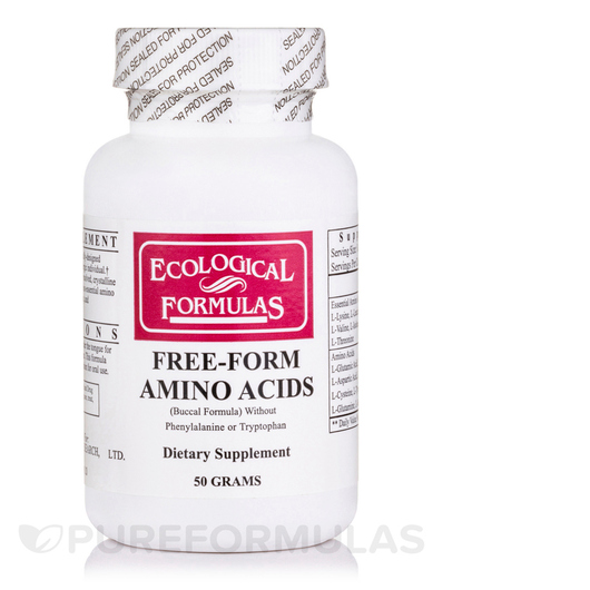 Основне фото товара Ecological Formulas, Free-Form Amino Acid, Амінокислоти, 50 г