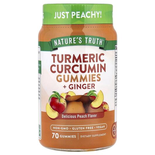 Основне фото товара Turmeric Curcumin + Ginger, Куркумін + Імбир, 70 конфет