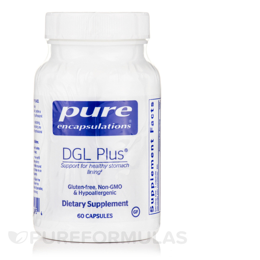 Основне фото товара Pure Encapsulations, DGL Plus, Лакриця, 60 капсул