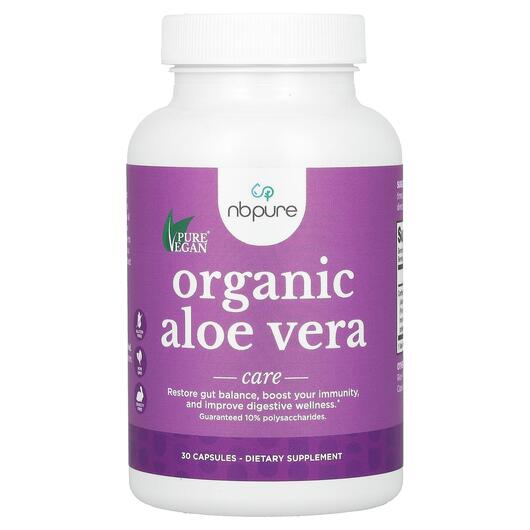 Основне фото товара NB Pure, Organic Aloe Vera, Алое вера, 30 капсул