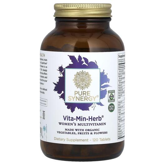 Основне фото товара Vita-Min-Herb Women's Multi, Мультивітаміни для жінок, 120 к