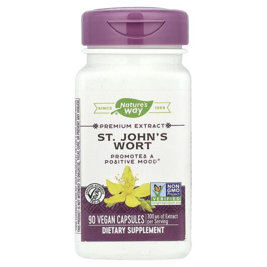 Основне фото товара Nature's Way, St. John's Wort Standardized, Звіробій, 9