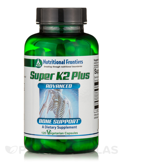 Основне фото товара Nutritional Frontiers, Super K2 Plus, Вітамін K2, 120 капсул