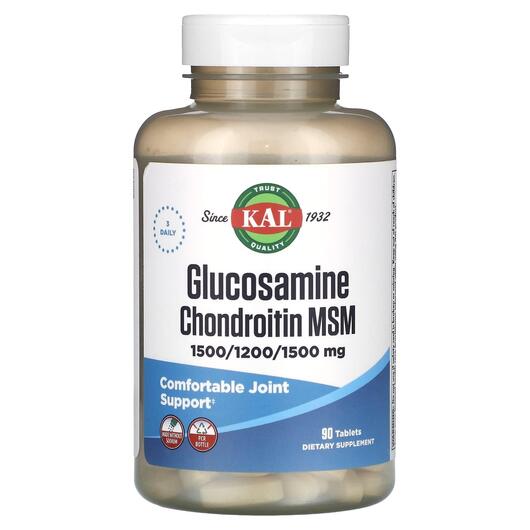 Основне фото товара Glucosamine Chondroitin MSM, Глюкозамін Хондроітин, 90 таблеток