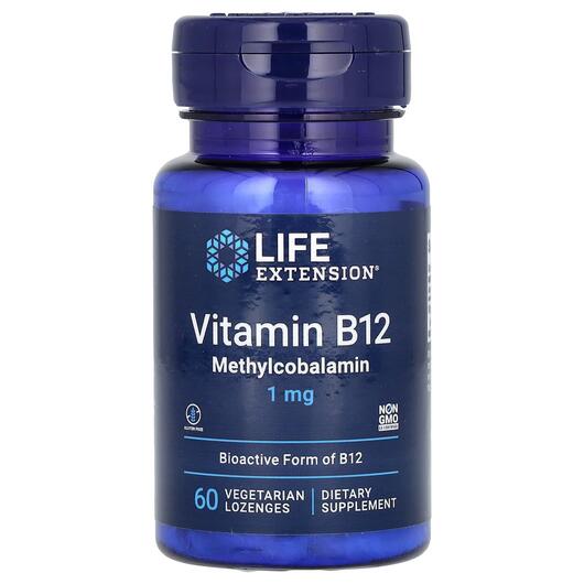 Основне фото товара Vitamin B12 Methylcobalamin, Вітамін B12 Метилкобаламін 1 мг, 60 