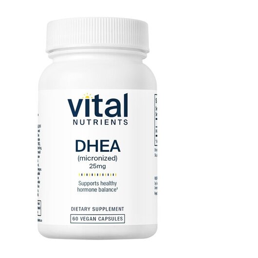 Основне фото товара DHEA micronized 25 mg, Дегідроепіандростерон, 60 капсул