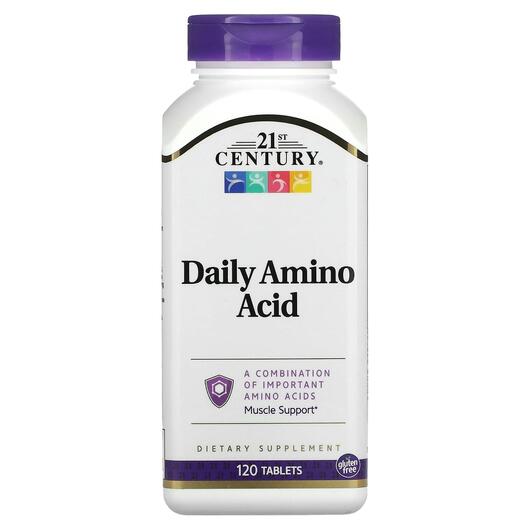 Основне фото товара 21st Century, Daily Amino Acid, Амінокислоти, 120 таблеток