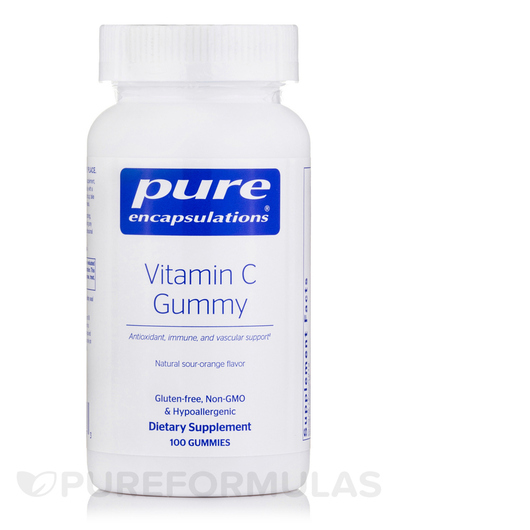 Основне фото товара Vitamin C Gummy Natural Sour-Orange, Вітамін C Жувальний, 100 таб