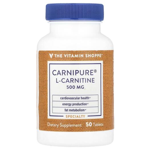 Основне фото товара Carnipure L-Carnitine 500 mg, L-Карнітин, 50 таблеток