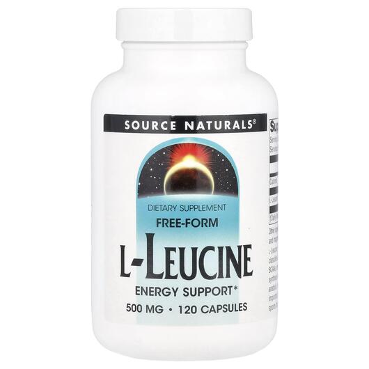 Основне фото товара Free-Form L-Leucine 1500 mg, L-Лейцин, 120 капсул