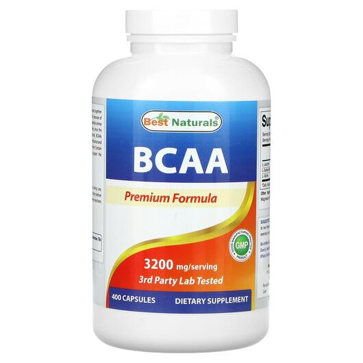 Основне фото товара Best Naturals, BCAA 3200 mg, БЦАА, 400 капсул