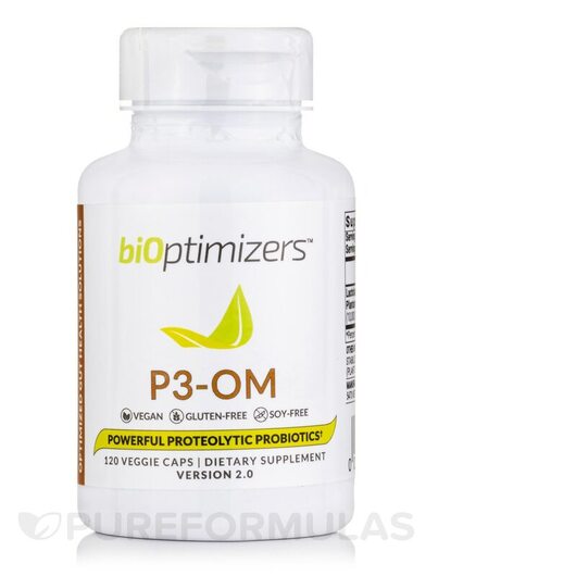 Основне фото товара BiOptimizers, P3-OM, Пробіотики, 120 капсул