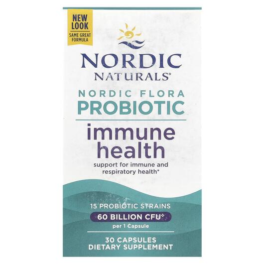 Основне фото товара Nordic Flora Probiotic Immune Health, Пробіотики, 30 капсул