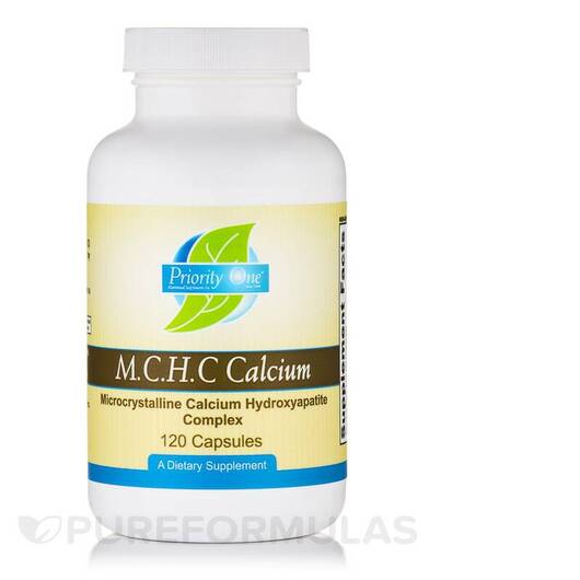 Основне фото товара Priority One, M.C.H.C. Calcium, Кальцій, 120 капсул
