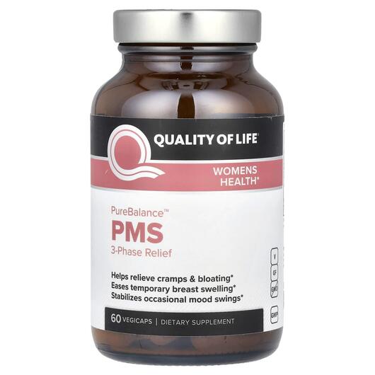 Основне фото товара PureBalance PMS 3-Phase, Підтримка менструального циклу, 60 капсу