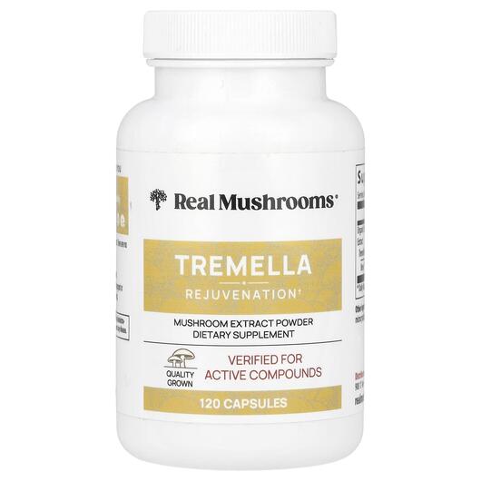 Основне фото товара Real Mushrooms, Tremella Rejuvenation, Гриби, 120 капсул