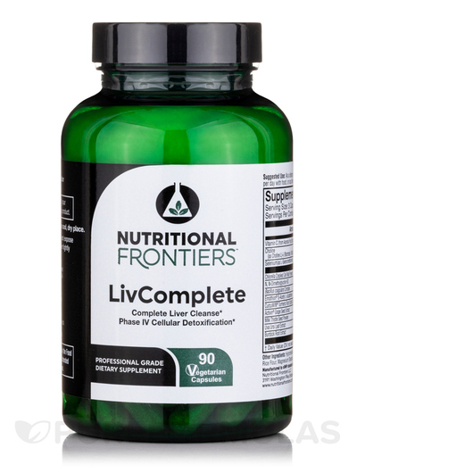 Основное фото товара Nutritional Frontiers, Поддержка печени, LivComplete, 90 капсул