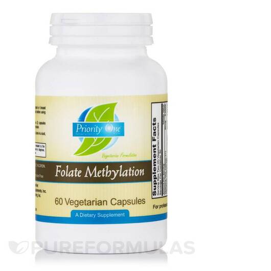 Основне фото товара Priority One, Folate Methylation, B-комплекс, 60 капсул