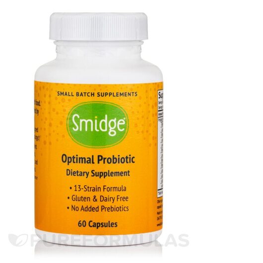 Основне фото товара Smidge, Optimal Probiotic, Пробіотики, 60 капсул