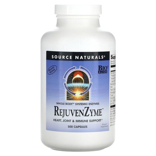 Основне фото товара Source Naturals, RejuvenZyme, Ферменти, 500 капсул