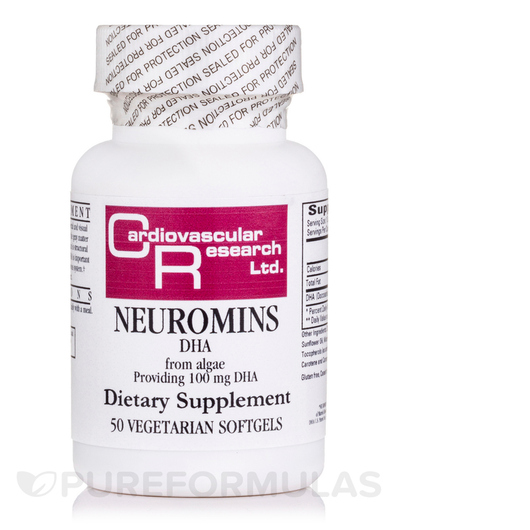 Основне фото товара Neuromins DHA from Algae 100 mg, ДГК, 50 Vegetarian Softgels