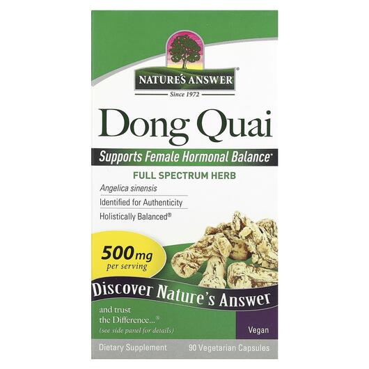Основне фото товара Nature's Answer, Dong Quai 1000 mg, Dong Quai 1000 мг, 90 ка