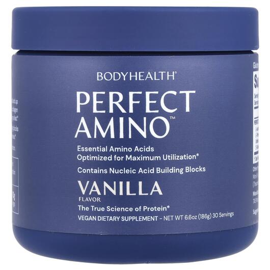 Основне фото товара BodyHealth, Perfect Amino Vanilla, Амінокислоти, 186 г