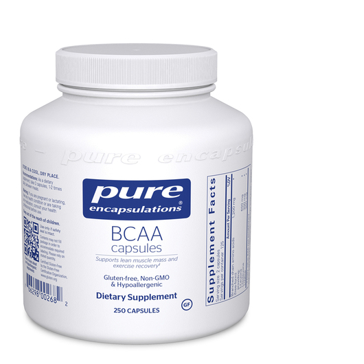 Основне фото товара Pure Encapsulations, BCAA Capsules, БЦАА, 250 капсул