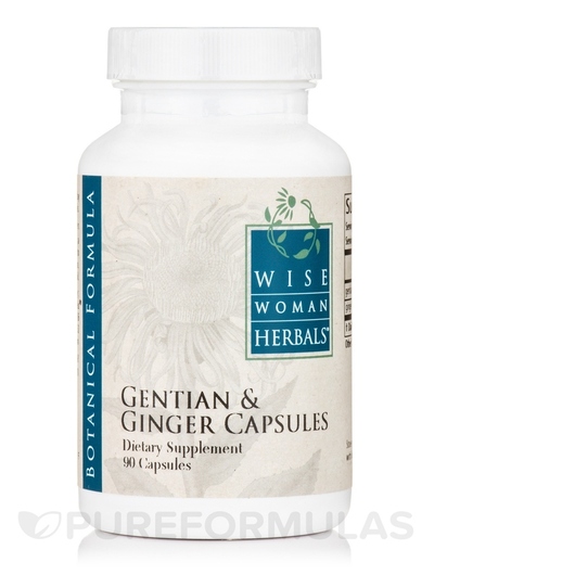 Основне фото товара Gentian & Ginger Capsules, Корінь Імбиру, 90 капсул