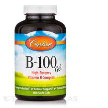B-100 Gel B-комплекс Carlson 100 капсул