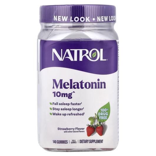 Основне фото товара Natrol, Melatonin 10 mg, Мелатонін, 140 таблеток