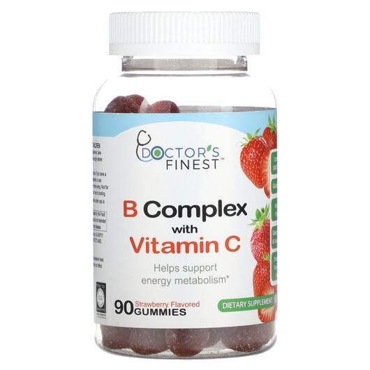 Основне фото товара B Complex with Vitamin C Strawberry, B-комплекс, 90 таблеток