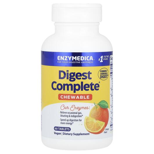 Основне фото товара Digest Complete Chewable Orange, Ферменти, 60 таблеток