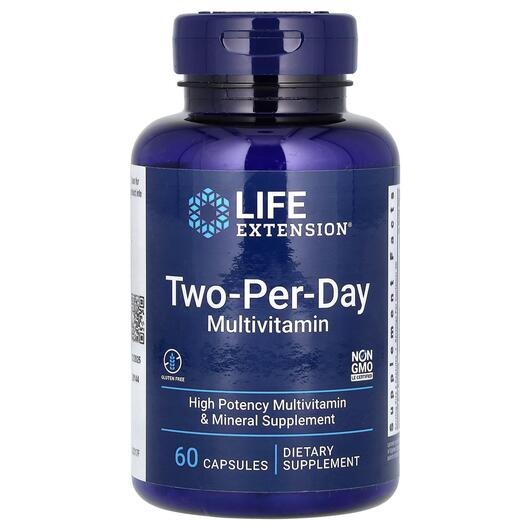 Основне фото товара Two-Per-Day Multivitamin, Мультивітаміни, 60 капсул